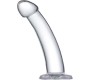 Glazed Curved Dildo Crystal Material 16 cm