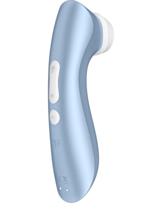 Satisfyer Pro 2+ Clitoris Sucker with Vibration Blue