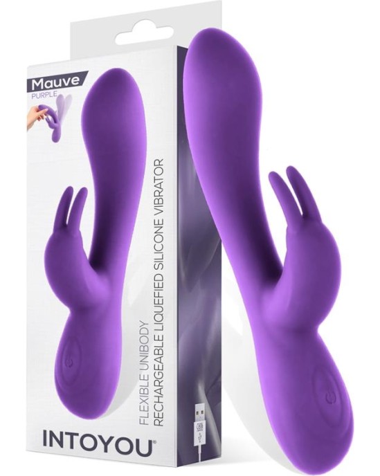 Intoyou Mauve Mauve Liquefied Silicone Unibody Vibe USB Purple