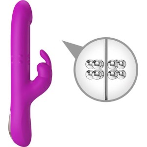 Prettylove Reese Vibe with Internal Beads and Thrusting USB