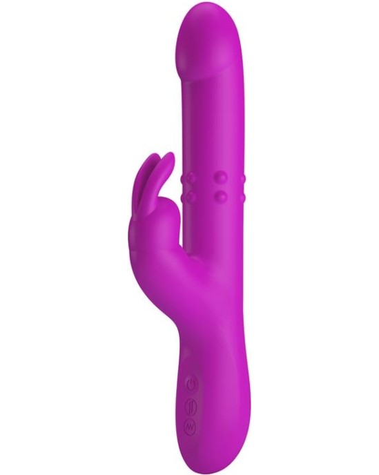 Prettylove Reese Vibe with Internal Beads and Thrusting USB