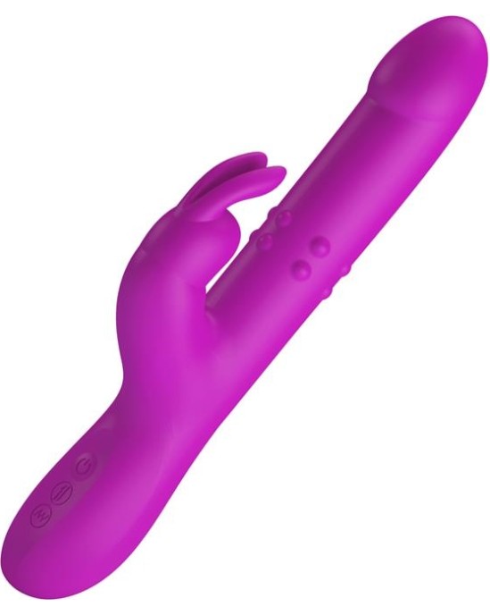 Prettylove Reese Vibe with Internal Beads and Thrusting USB