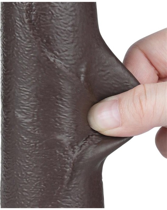 Lovetoy Sliding Skin Dual Layer Dildo 8.5
