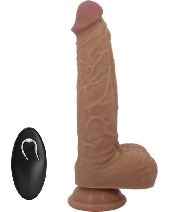 Prettylove Jonathan Dildo with Vibration and Thrusting with Remote Control