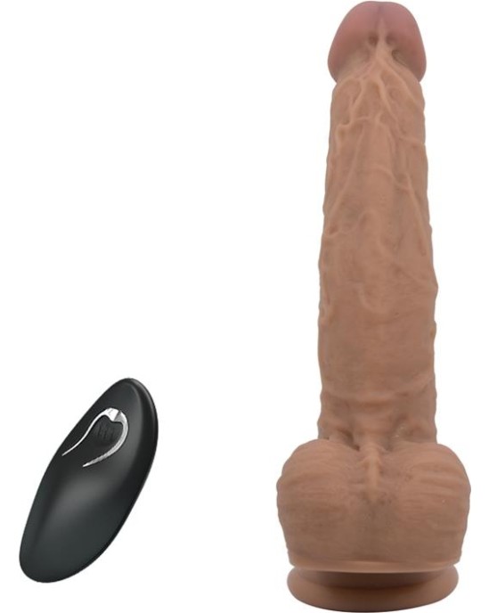 Prettylove Jonathan Dildo with Vibration and Thrusting with Remote Control