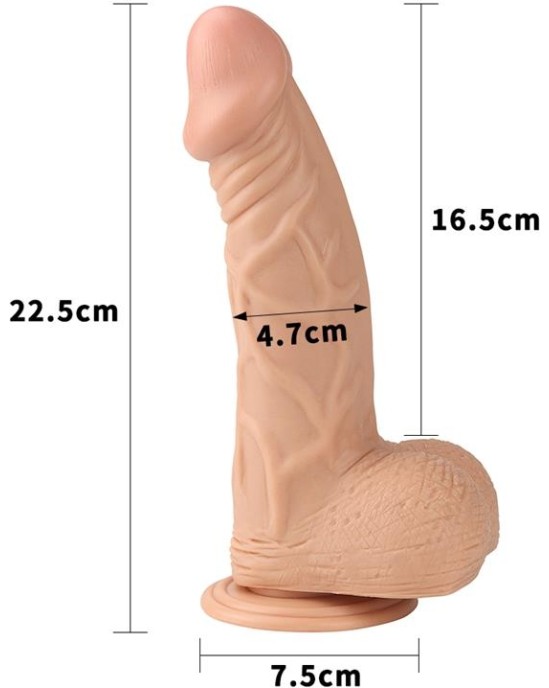 Lovetoy Dildo Real Extreme 9 Flesh