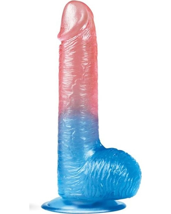 Lovetoy Dildo Dazzle Studs 7.5 Pink and Blue