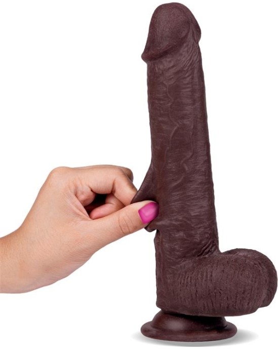 Liketrue Slidy Realistic Dildo Dual Layer Retractable and Adjustable 9