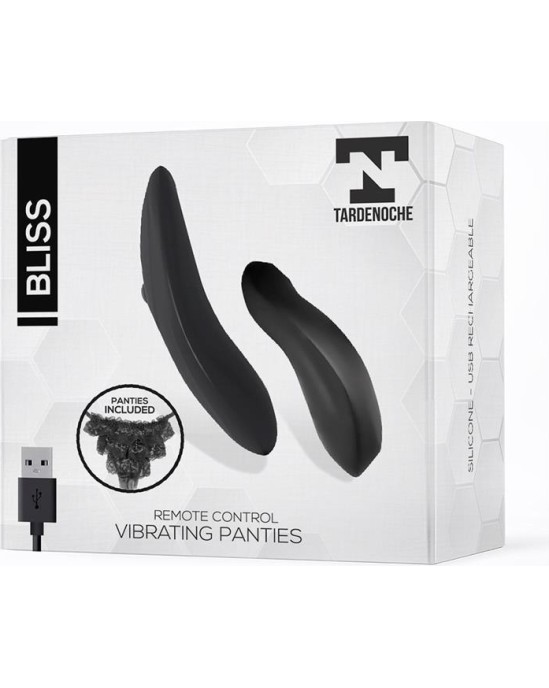 Tardenoche Bliss Vibrating Panties USB Remote Control USB Silicone