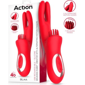 Action Bilma Vibe with Brushing Clit Stimulator and Alternating Function