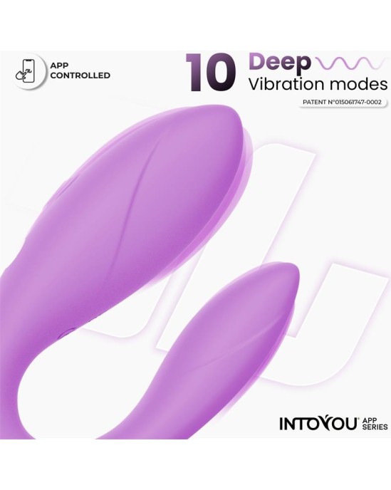 Intoyou App Series Couple Toy with App Flexible Silicone Lavender