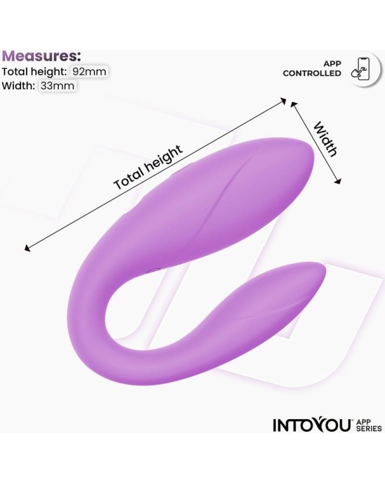 Intoyou App Series Couple Toy with App Flexible Silicone Lavender