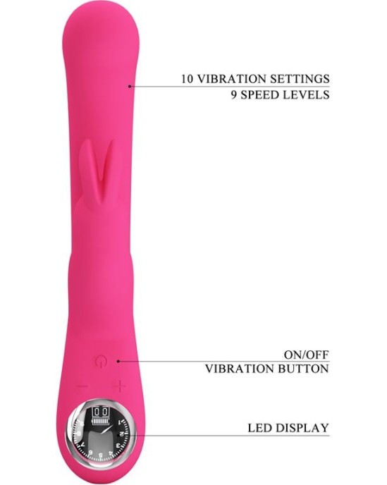 Prettylove Lamar Vibrator G-Spot Rabbit Pink