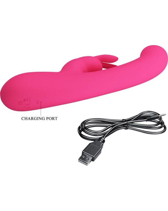 Prettylove Lamar Vibrator G-Spot Rabbit Pink