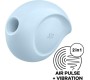 Satisfyer Sugar Rush Clitoris Sucker and Vibe Blue
