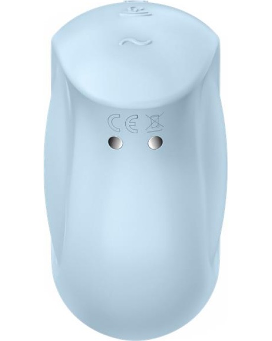 Satisfyer Sugar Rush Clitoris Sucker and Vibe Blue