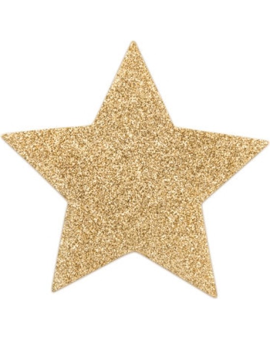 Bijoux Flash Collection BIJOUX - INDISCRETS FLASH GOLDEN STAR NIPPLE COVERS