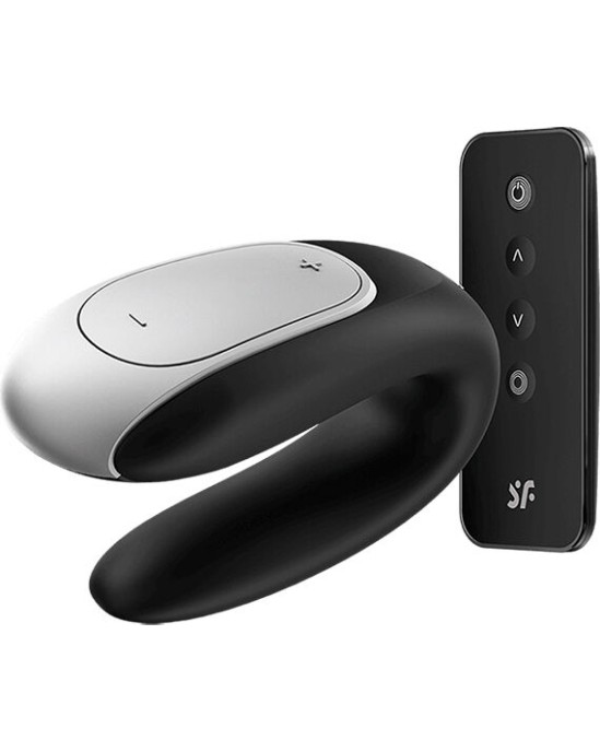 Satisfyer Connect SATISFYER - DOUBLE FUN PARTNER VIBRATOR BLACK