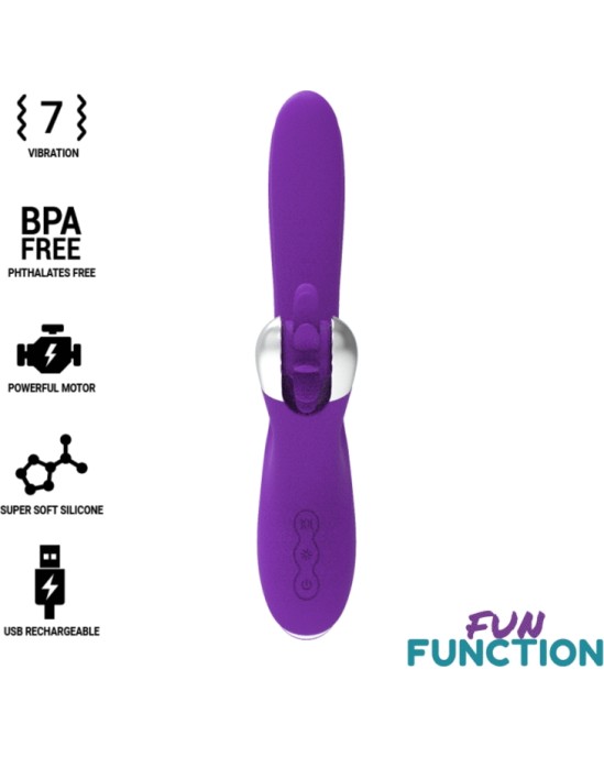 Fun Function Vibrators ar klitora stimulātoru