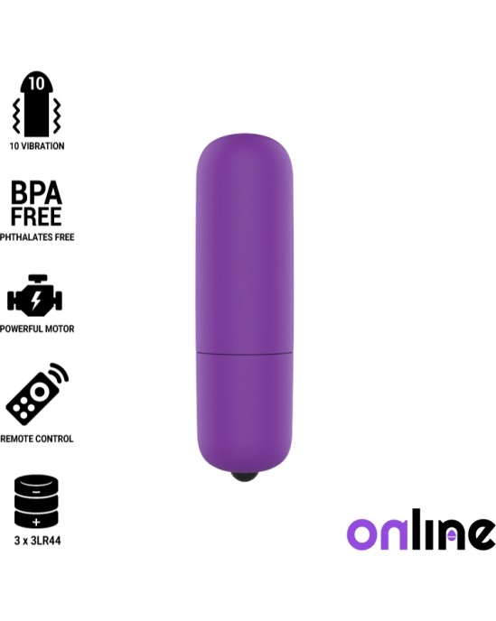 Online Mini violetā krāsā vibrējoša lode