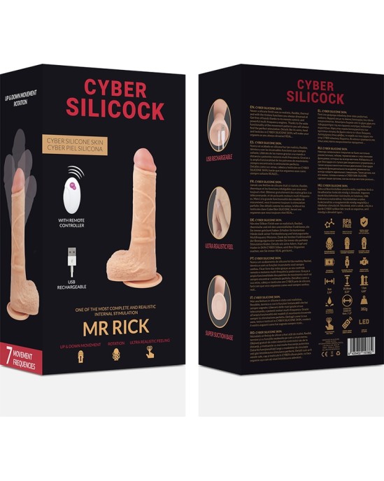 Cyber Silicock Vibrējošs dildo ar pulti