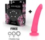 Deltaclub Strap-on biksītes ar silikona Dildo rozā 17 X 3 CM