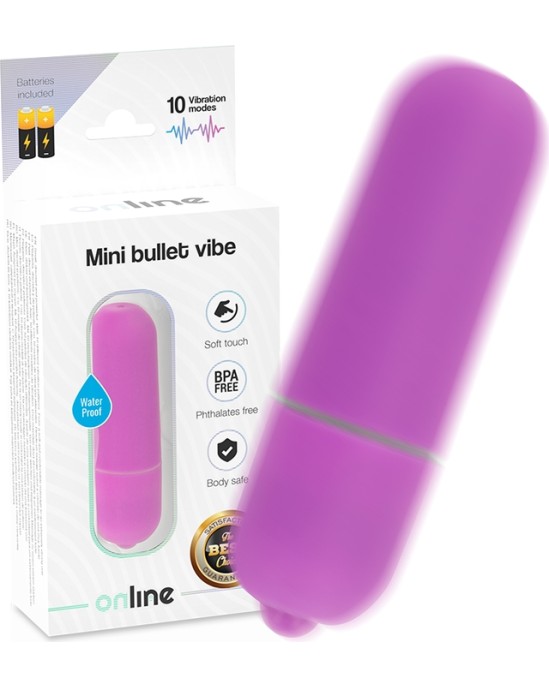 Online Mini violetā krāsā vibrējoša lode