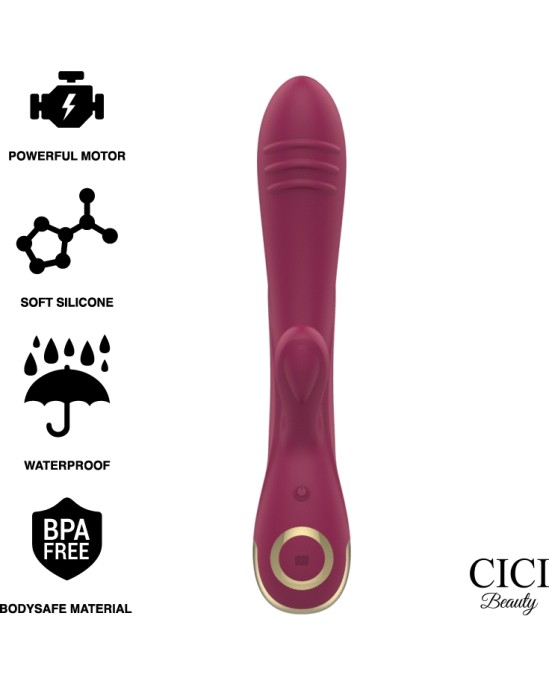 Cici Beauty Vibrators ar klitora stimulātoru