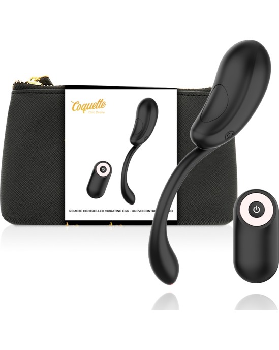 Coquette Toys COQUETTE CHIC DESIRE - VIBRATING EGG REMOTE CONTROL RECHARGEABLE BLACK/ GOLD