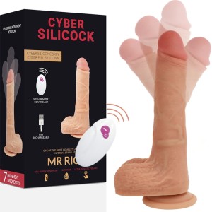 Cyber Silicock Vibrējošs dildo ar pulti