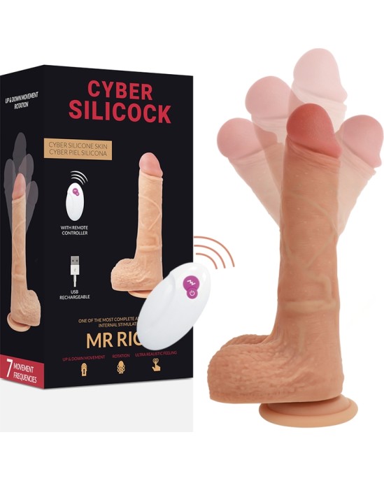 Cyber Silicock Vibrējošs dildo ar pulti