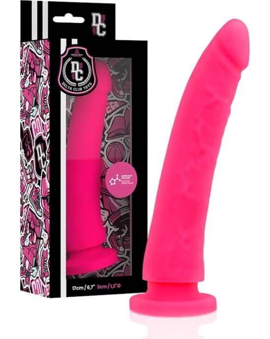 Deltaclub DELTA CLUB - TOYS HARNESS + Dildo rozā SILICONE 17 X 3 CM