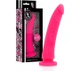 Deltaclub DELTA CLUB - TOYS HARNESS + Dildo rozā SILICONE 17 X 3 CM