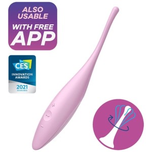 Satisfyer Connect ВИБРАТОР SATISFYER TWIRLING JOY CLIT TIP - РОЗОВЫЙ