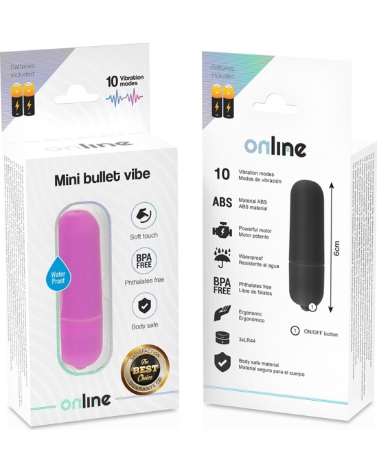 Online Mini violetā krāsā vibrējoša lode