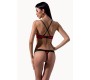 Passion Woman Teddies PASSION WOMAN SCARLET BIKINI - BLACK AND sarkans L/XL