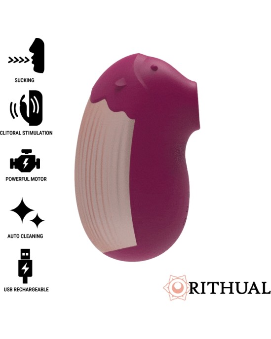 Rithual SHUSHU 2.O NEW GENERATION CLITORAL SUCKER AQUA CERISE