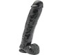 Get Real Dildo 28 CM WITH BALLS BLACK