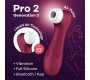 Satisfyer Pro 2 Gene 3 Liquid Air Technology Suction and Vibration App Connect Wine Red