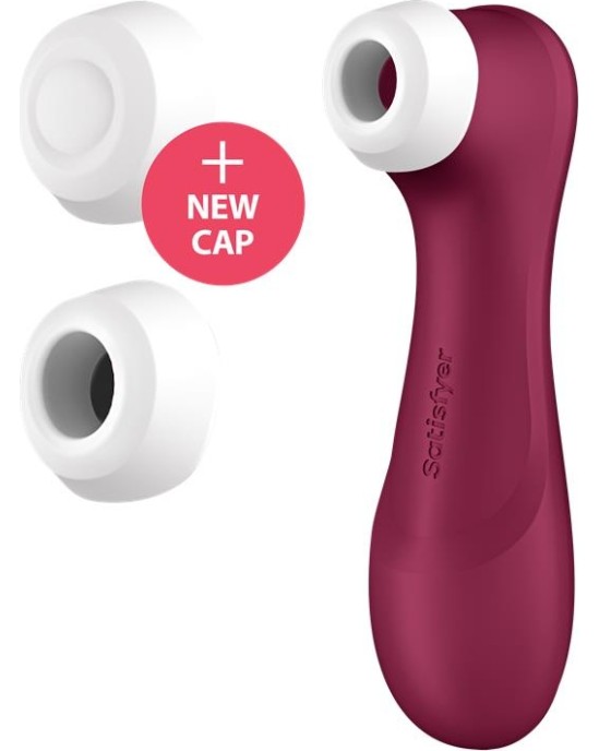 Satisfyer Pro 2 Gene 3 Liquid Air Technology Suction and Vibration App Connect Wine Red
