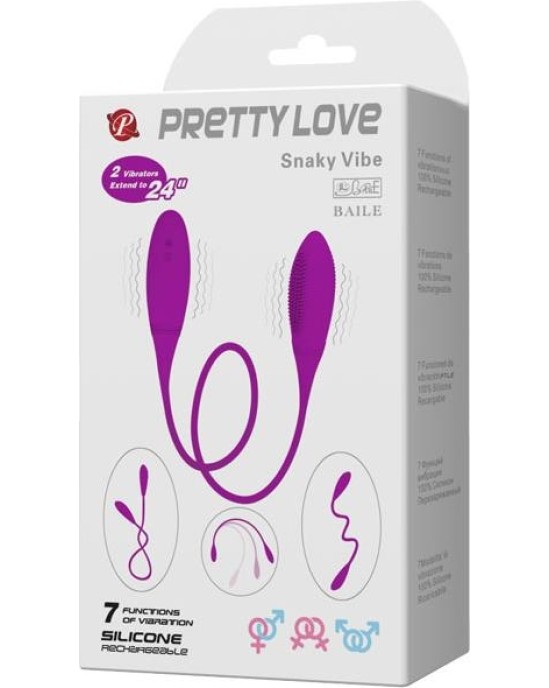 Prettylove Pretty Love Vibrating Eggs Snaky Vibe Purple
