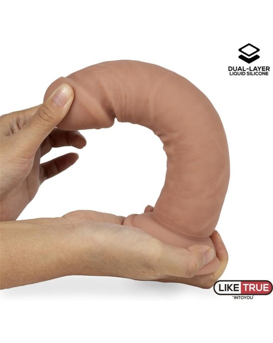 Liketrue Dual Layer Dildo 8.5 Flesh