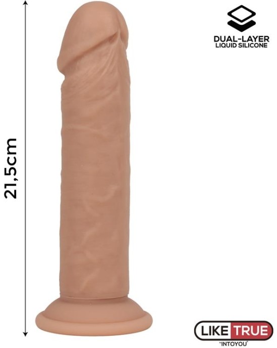 Liketrue Dual Layer Dildo 8.5 Flesh