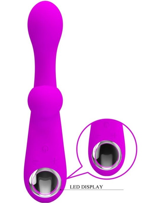 Prettylove Skylar Bunny Vibrator and Thumping  Fuchsia