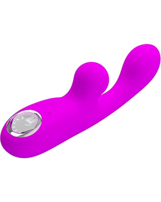 Prettylove Skylar Bunny Vibrator and Thumping  Fuchsia