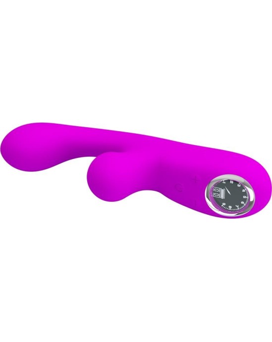 Prettylove Skylar Bunny Vibrator and Thumping  Fuchsia