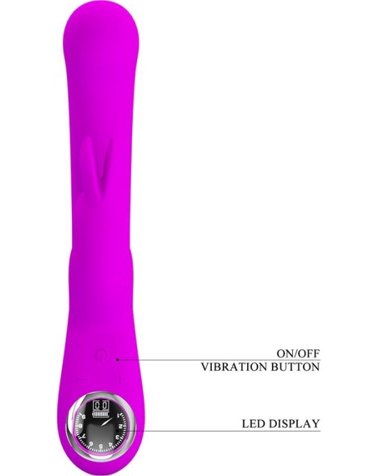 Prettylove Skylar Bunny Vibrator and Thumping  Fuchsia