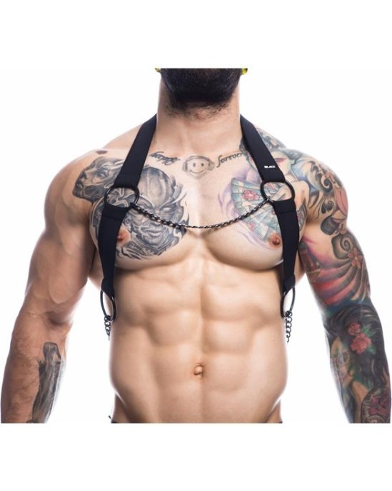 Cut4Men Black Chain Chest Harness