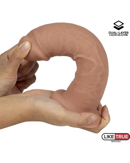 Liketrue Realistic Dildo Liquid Silicone Dual Layer 8.25