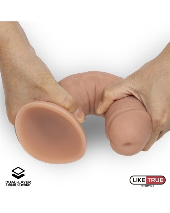 Liketrue Realistic Dildo Liquid Silicone Dual Layer 8.25